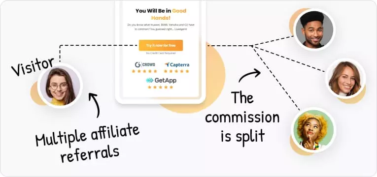 Più affiliati si riferiscono a una vendita