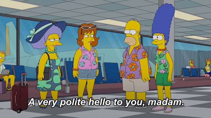 Un saluto molto cortese a te signora