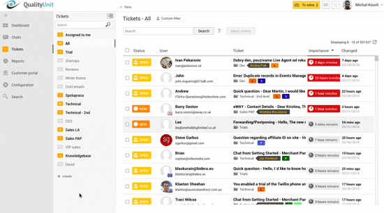 LiveAgent Dashboard Animation