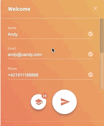 Modulo di contatto laterale di LiveAgent