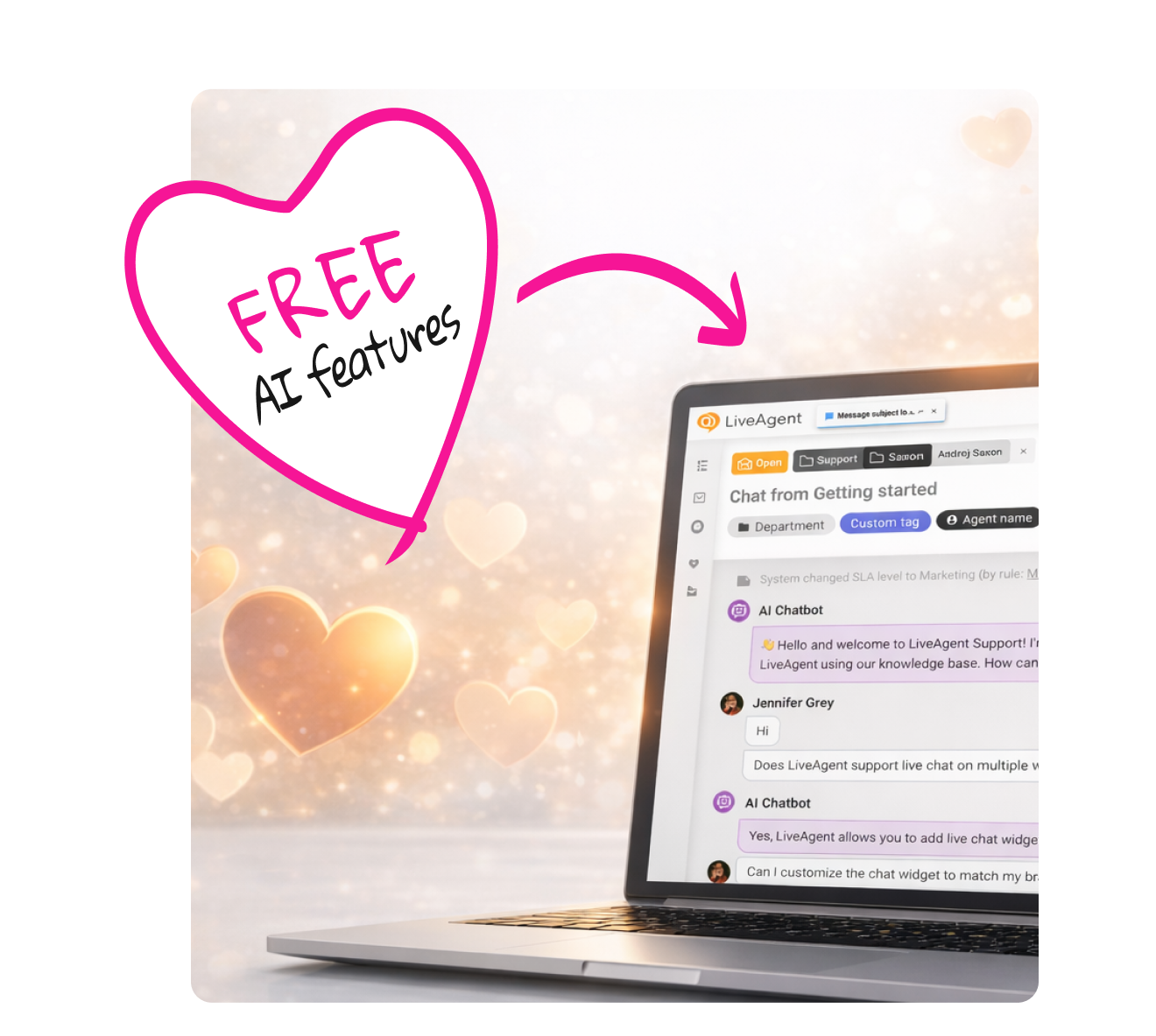 Offerta LiveAgent per San Valentino