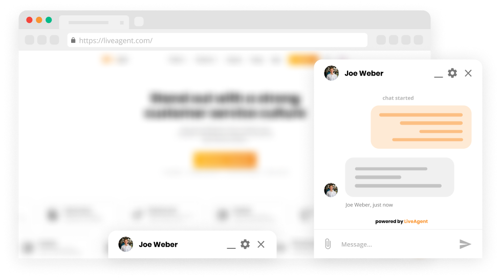 Funzionalità di ancoraggio della finestra di chat nel software live chat - LiveAgent