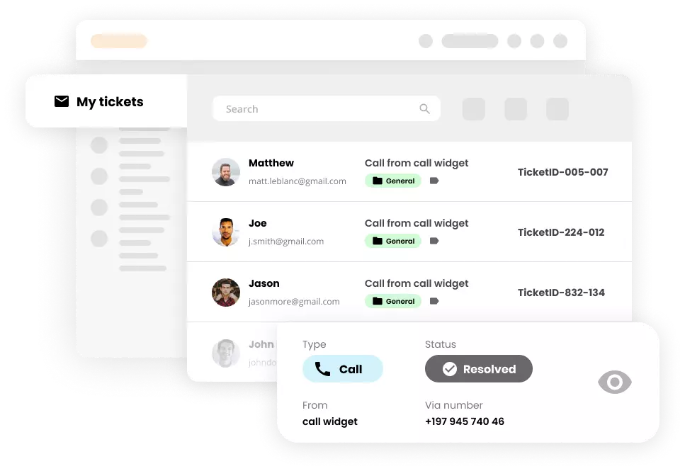 Funzionalità ticketing nel software Help desk - LiveAgent