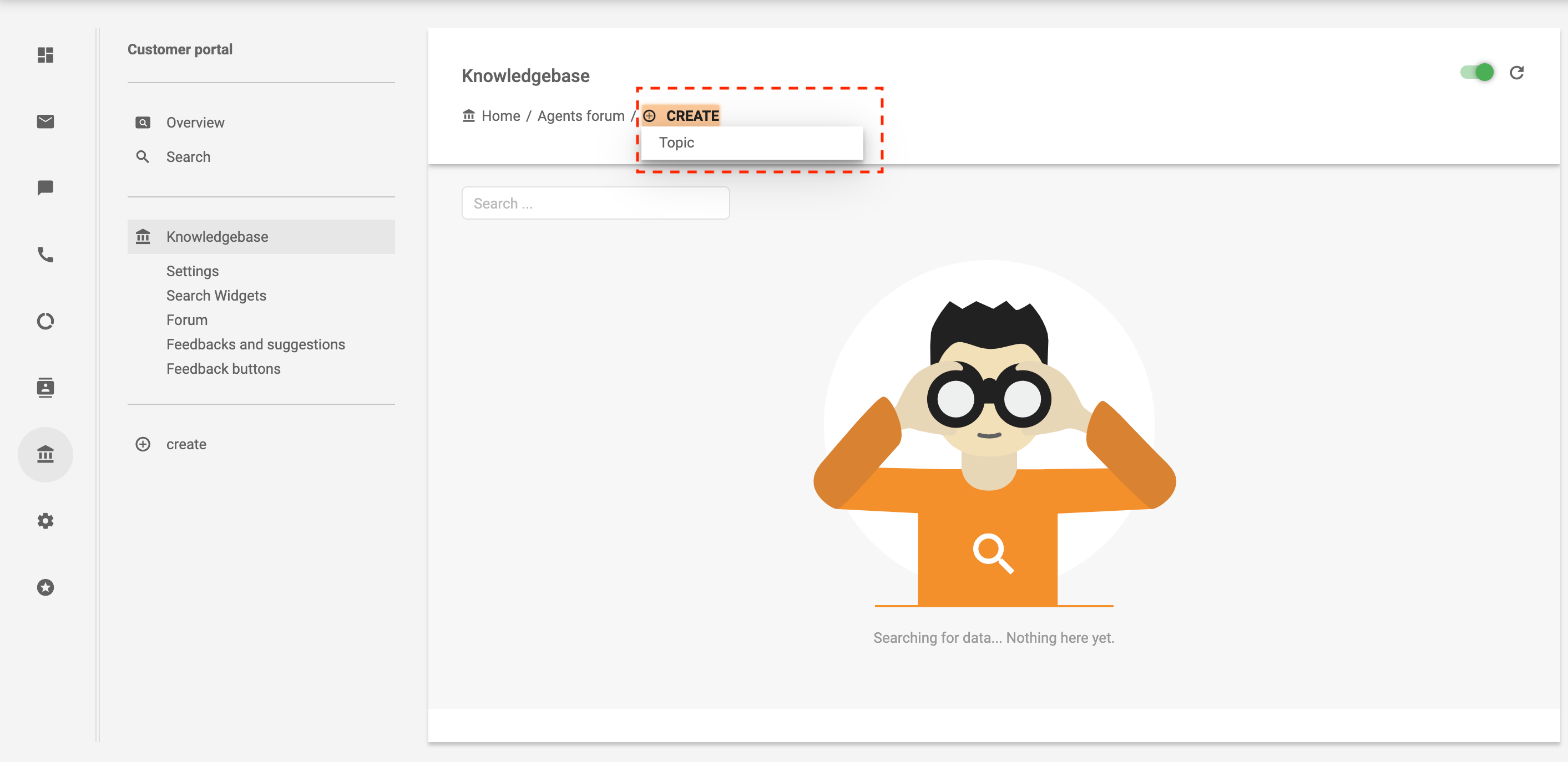Crea argomento nel forum agenti
