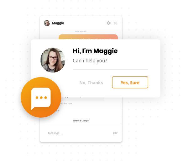 Invito di chat proattivo di LiveAgent