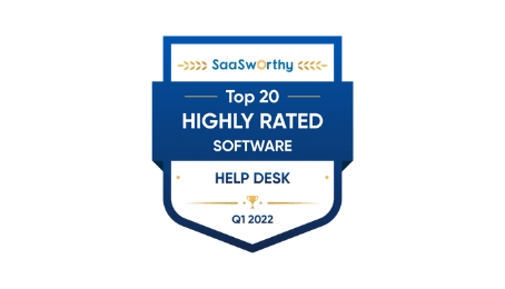 Software help desk altamente valutato Q1 2022
