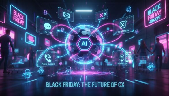 Il ruolo dell'IA e della live chat omnichannel nel supporto clienti del Black Friday