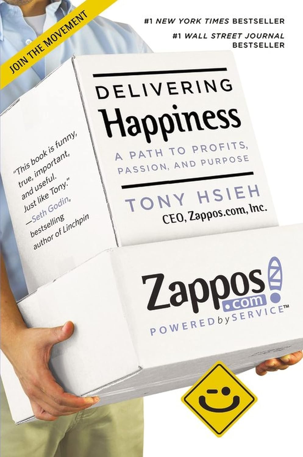 Copertina del libro Delivering Happiness di Tony Hsieh