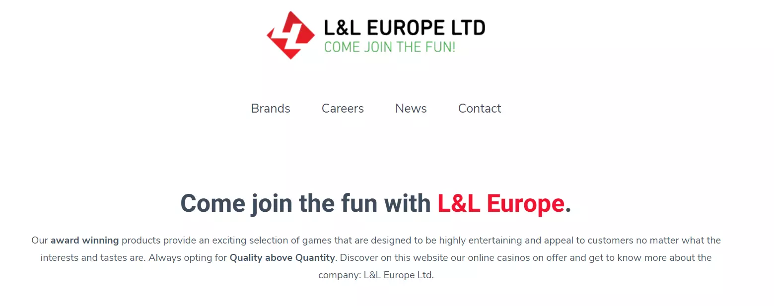 Homepage di L&L Europe