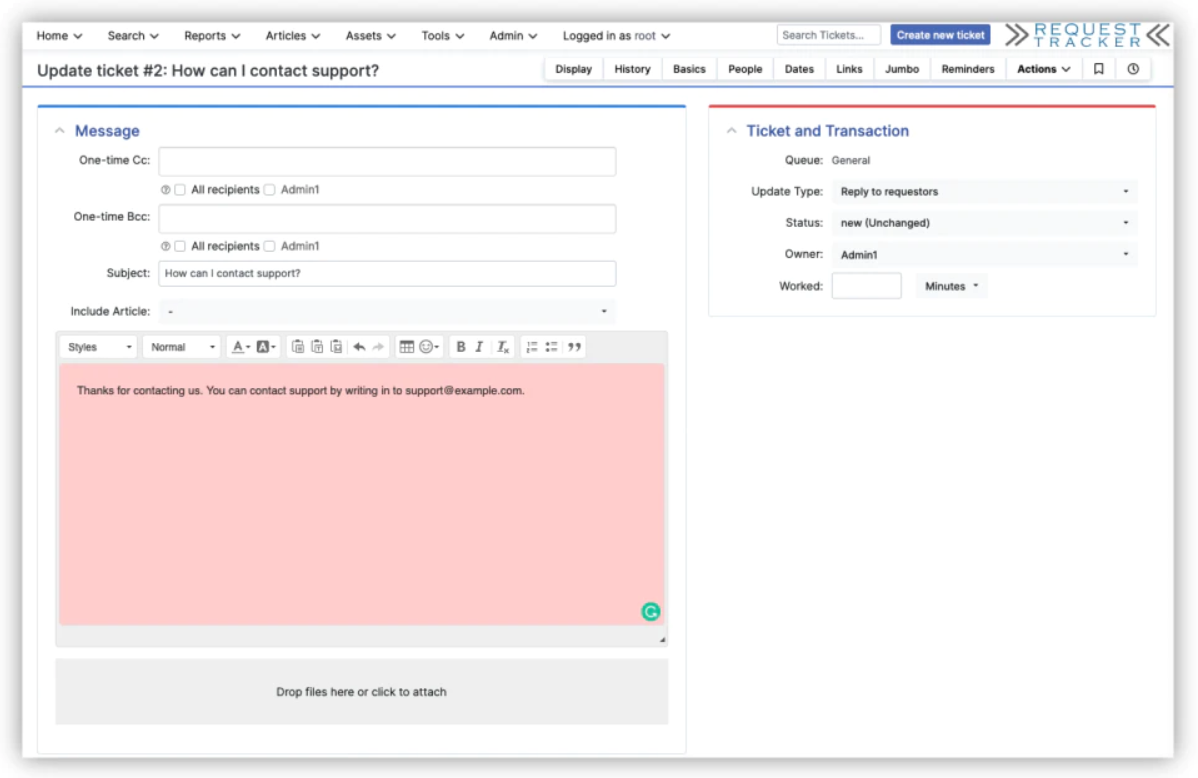 Request Tracker Sistemi di ticketing open source