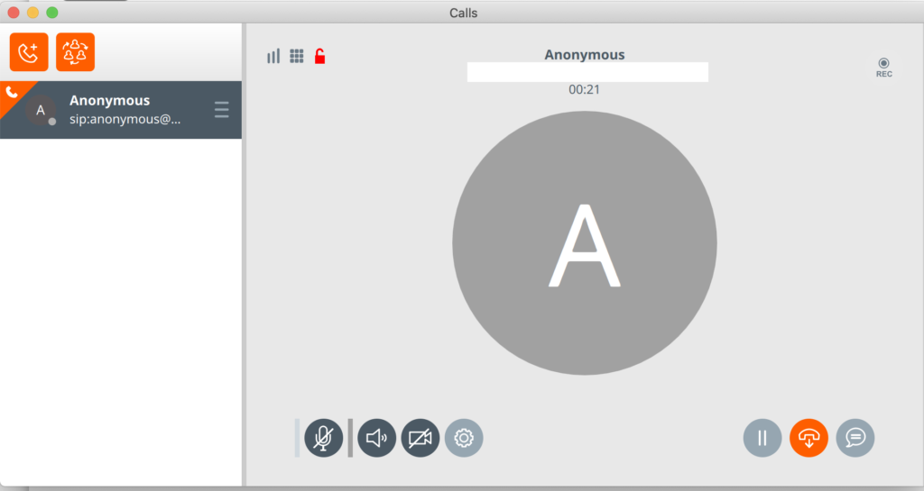 Messaggistica softphone Linphone