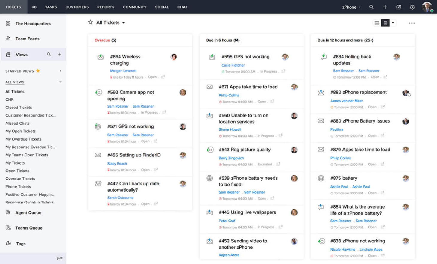 Sistema di ticketing Zoho Desk