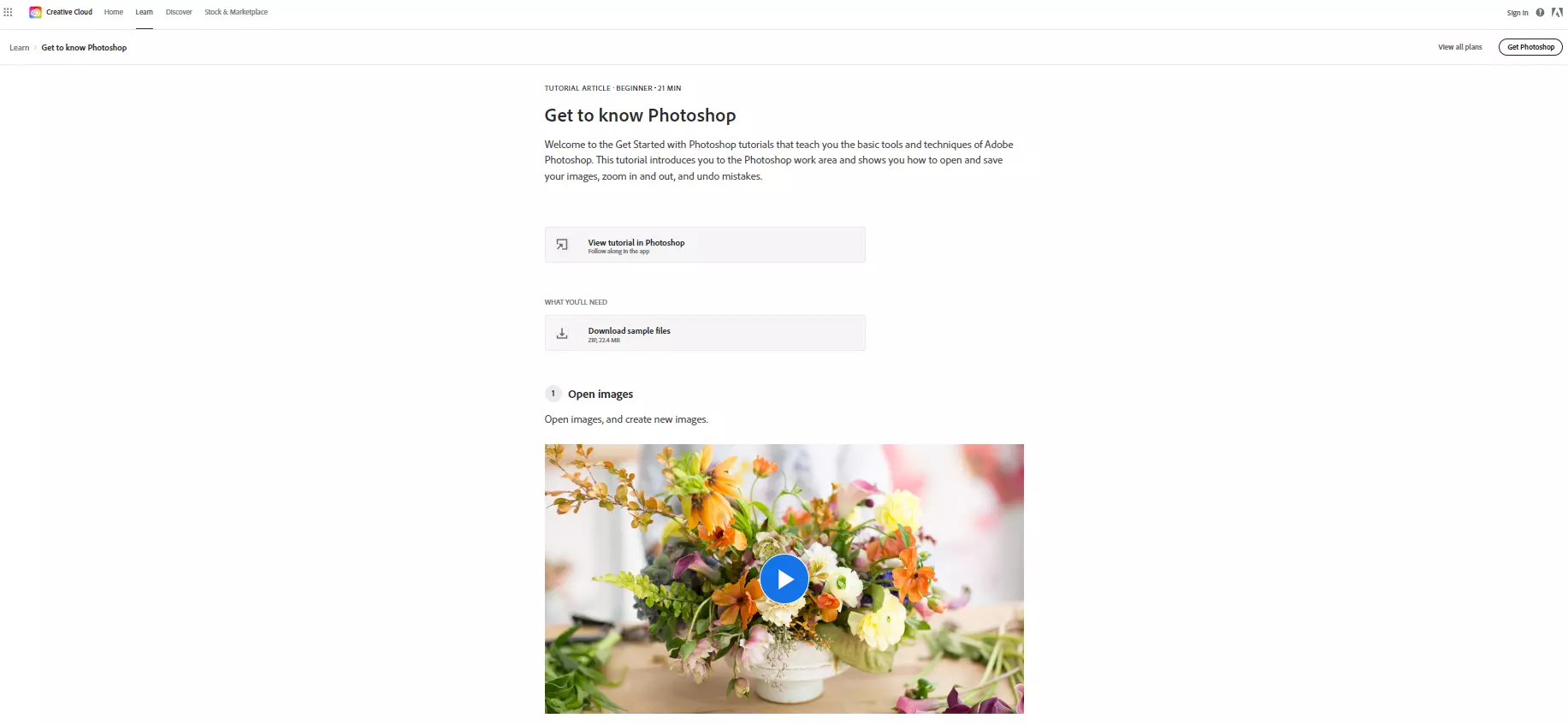 Tutorial di Photoshop di Adobe