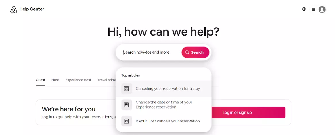 Raccomandazioni di articoli di Airbnb