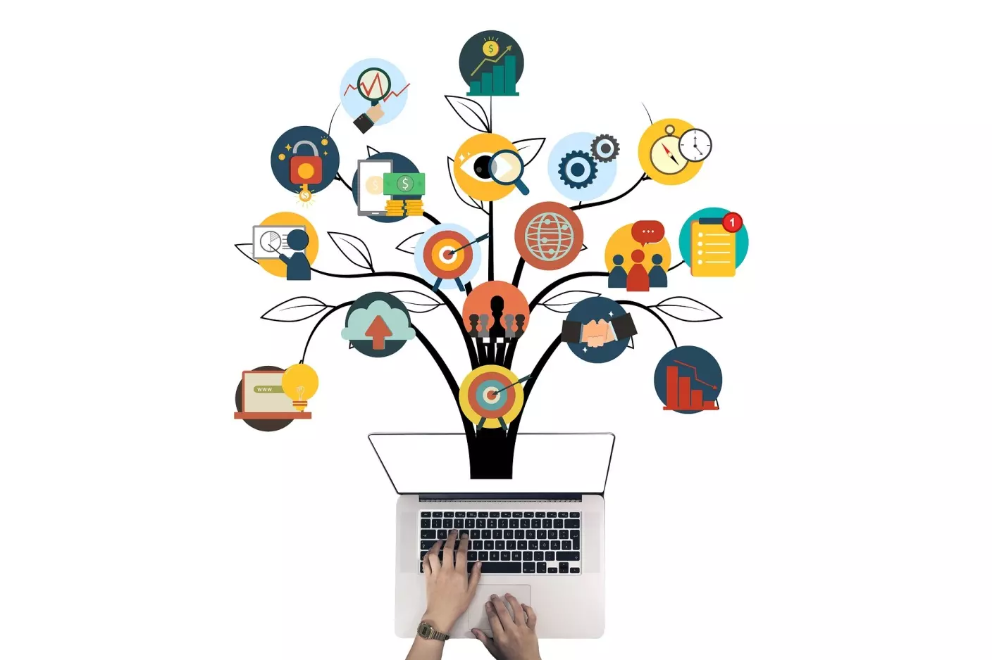 Illustrazione della strategia di branding