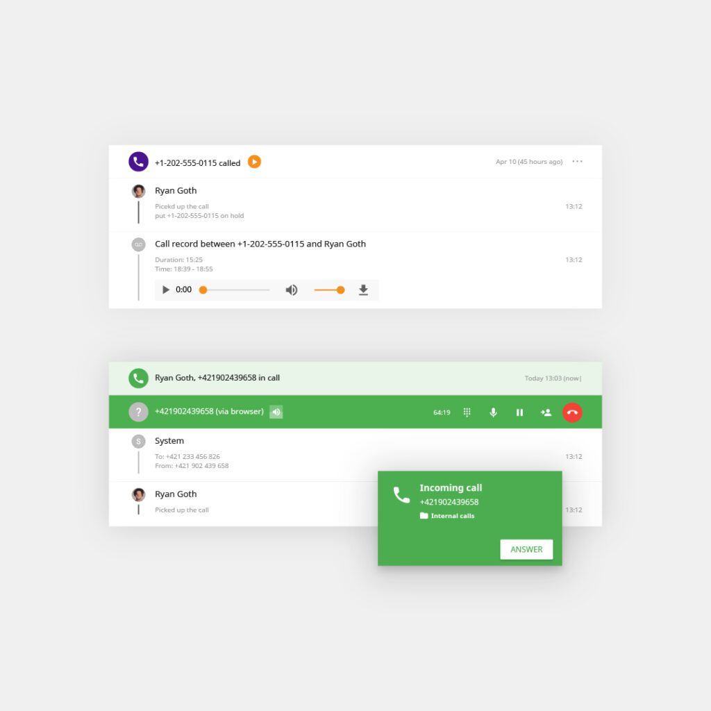 Panoramica del Call Center di LiveAgent - Registrazioni e Chiamate Illimitate, Nessun Costo Aggiuntivo