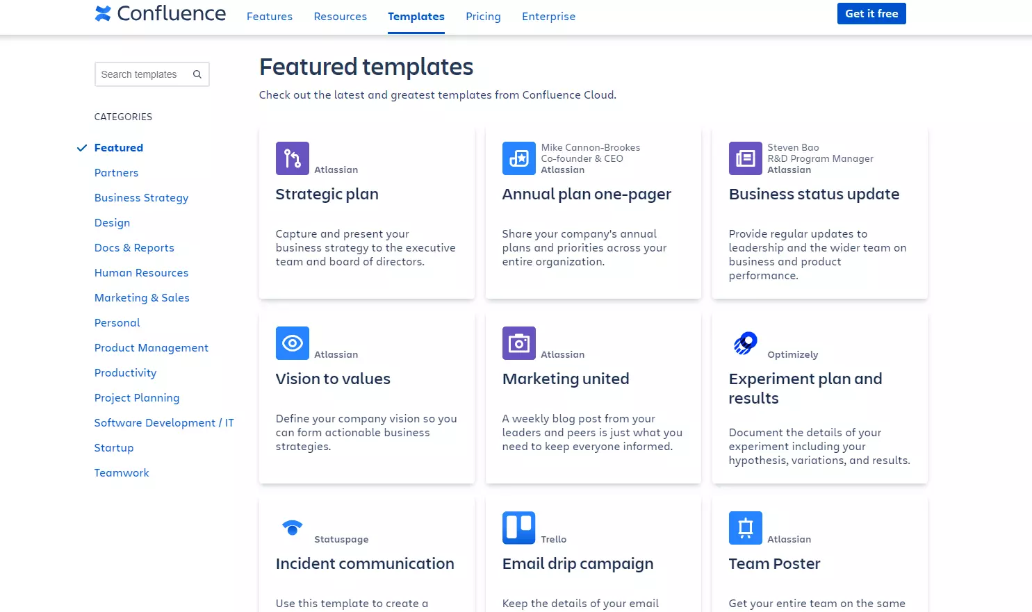 Modelli di Confluence