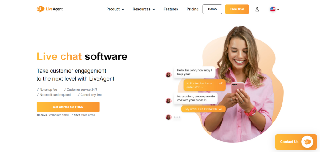 Soluzioni di generazione di lead live chat LiveAgent