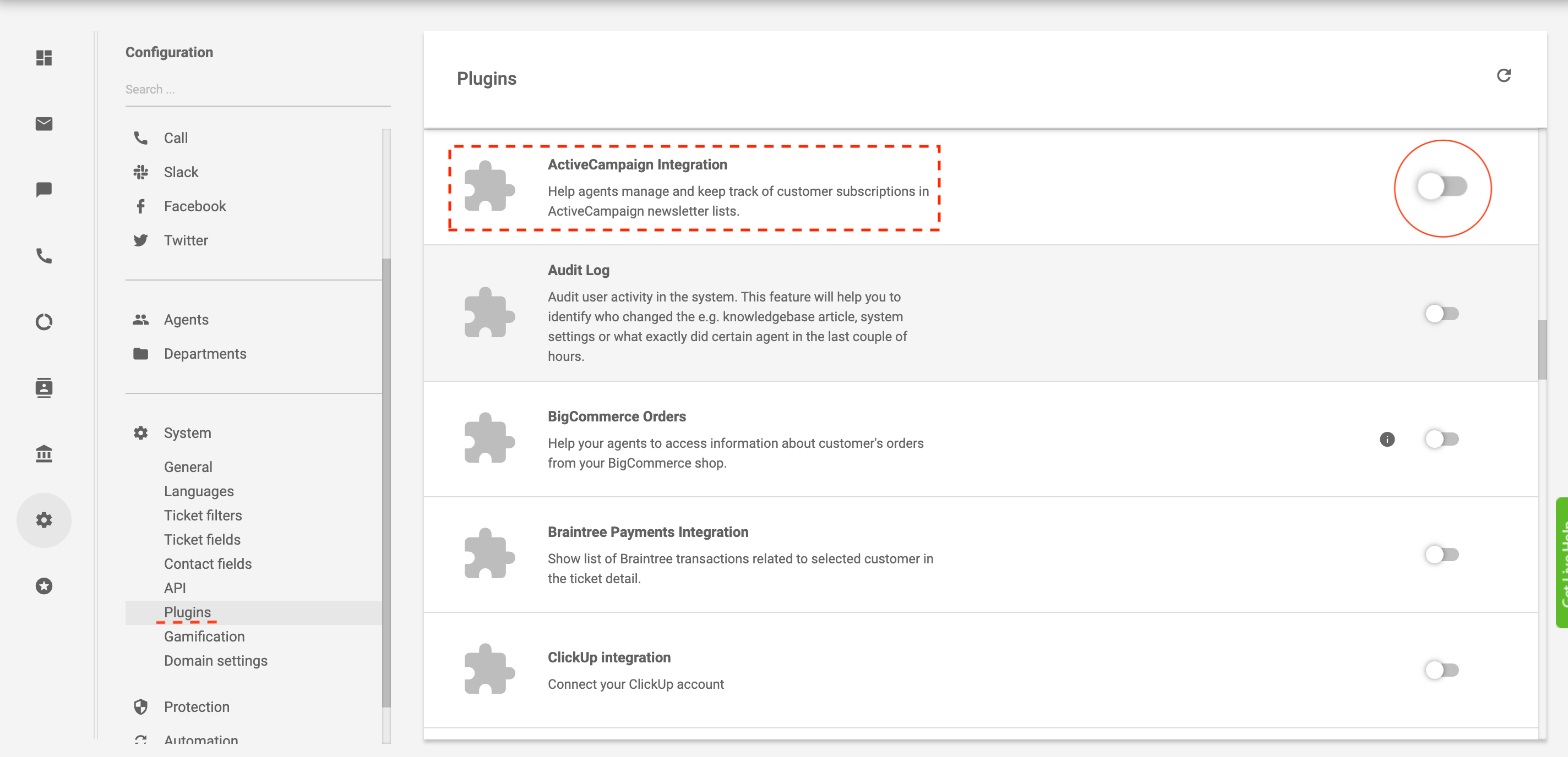 esempio di integrazione dell'automazione email in LiveAgent