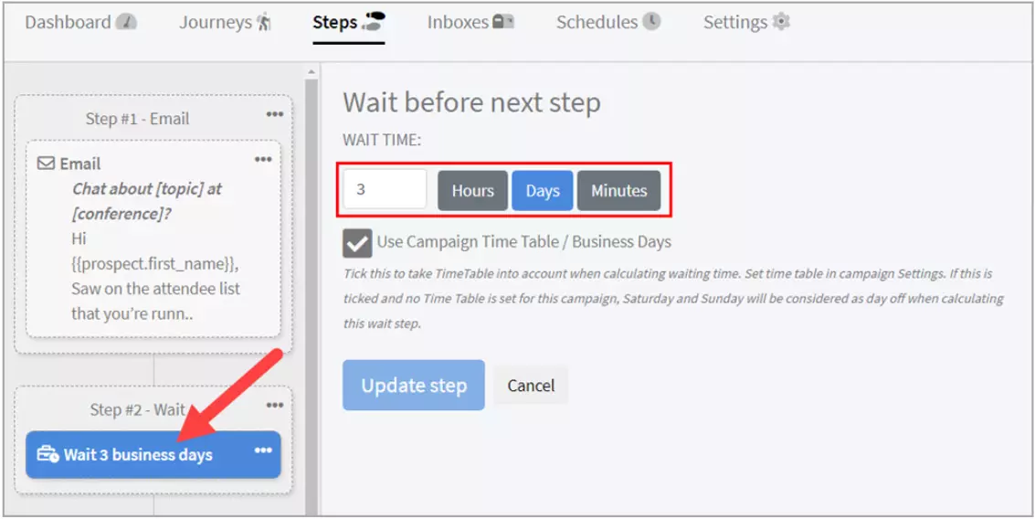 Esempio di sequenza di follow-up email fredda