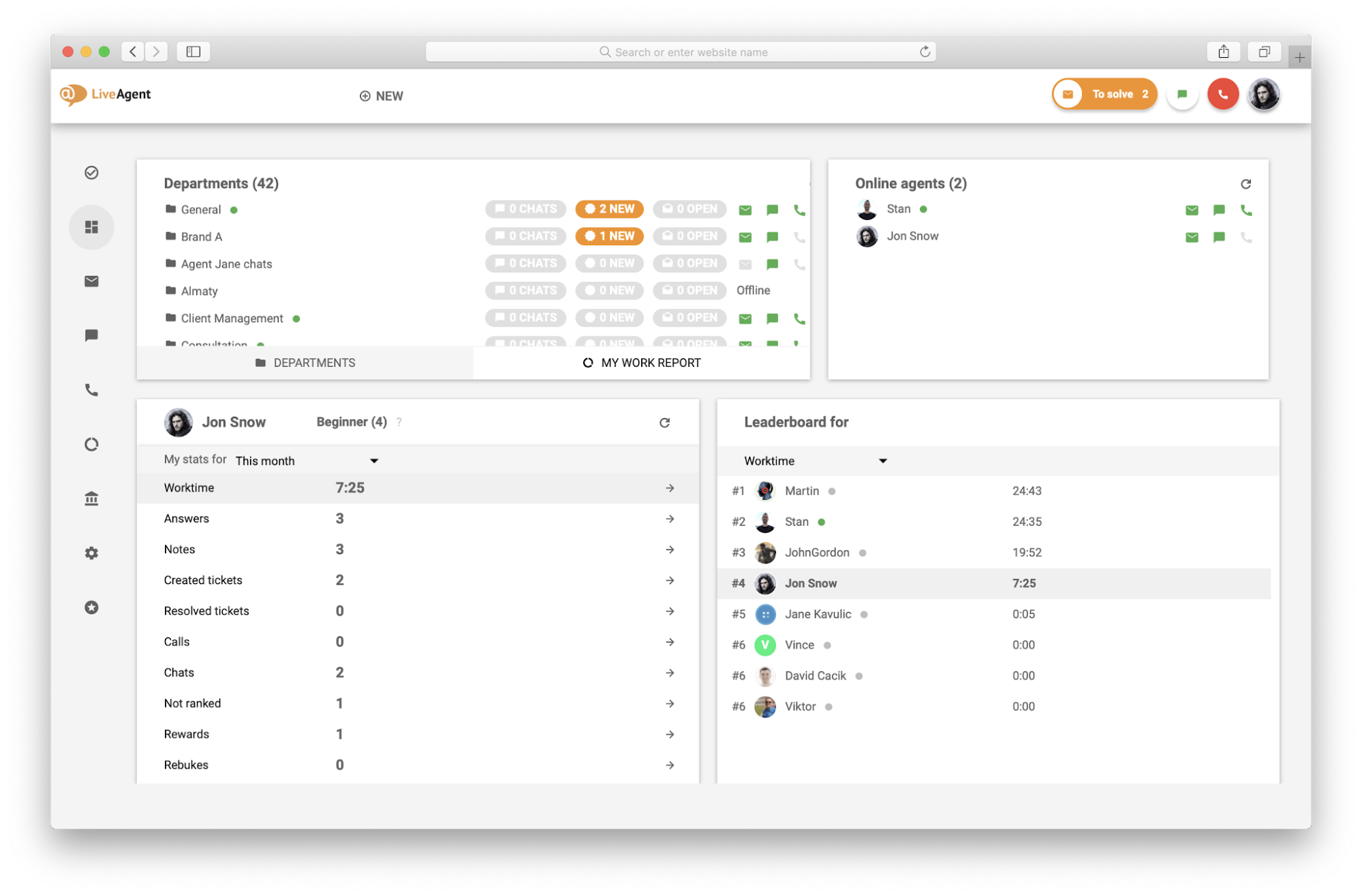 Configurazione della lunghezza della coda in LiveAgent