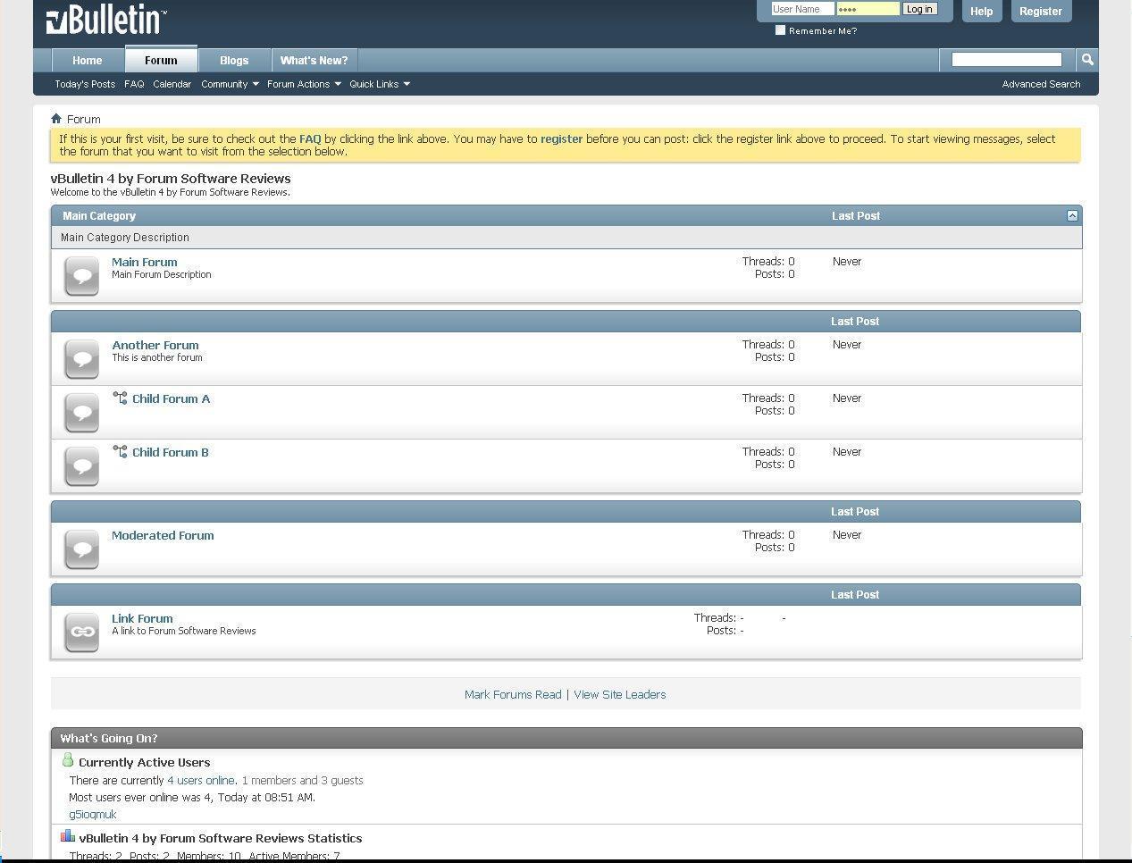 Software forum vBulletin