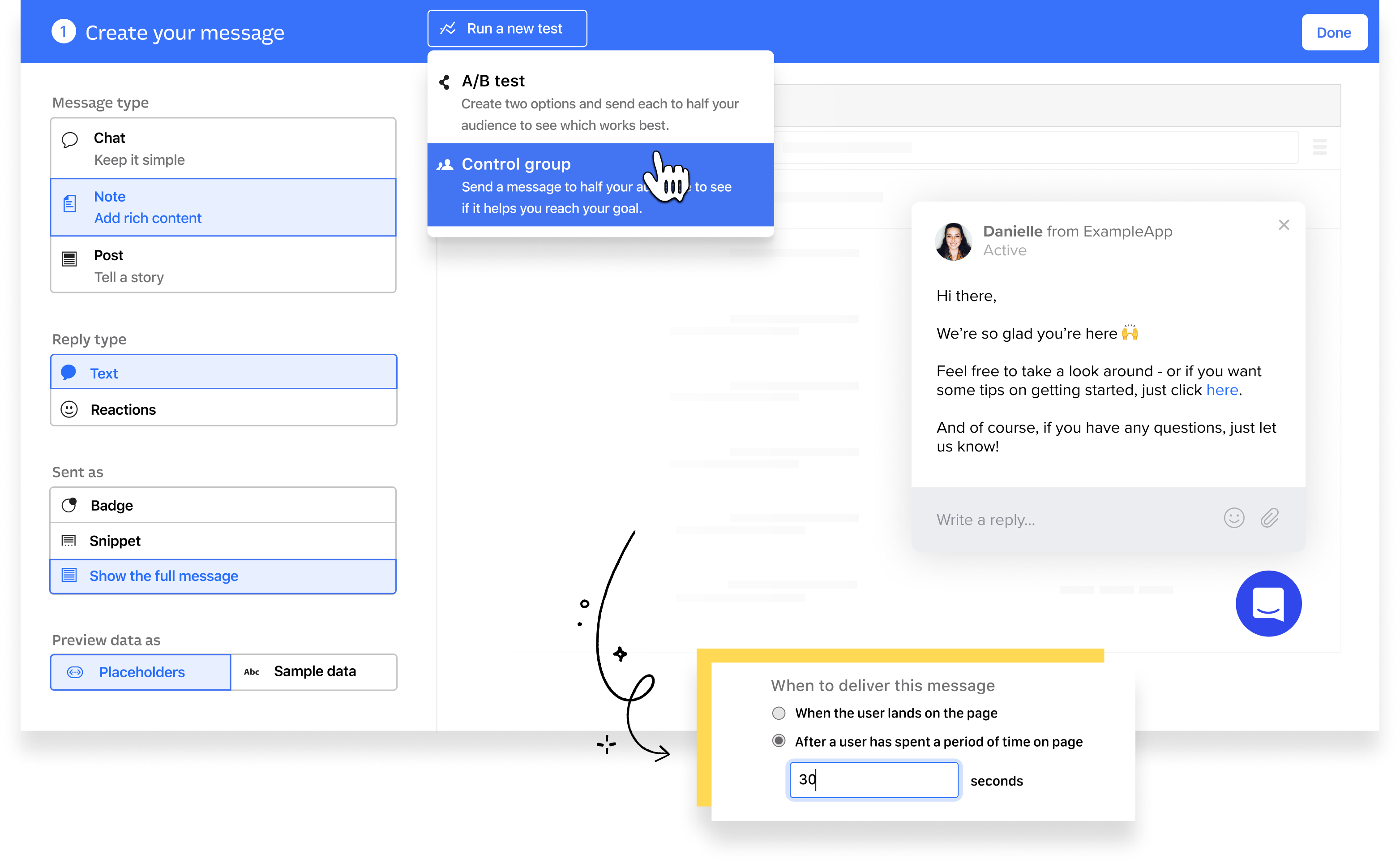 Live chat in corso Intercom