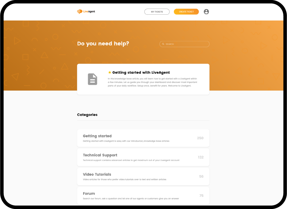 Knowledge base interna di LiveAgent