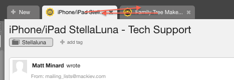 LiveAgent - Possibility to reorder ticket tabs in agent panel header
