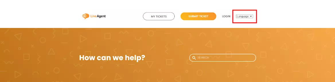 LiveAgent - Impostazioni della lingua della base di conoscenza