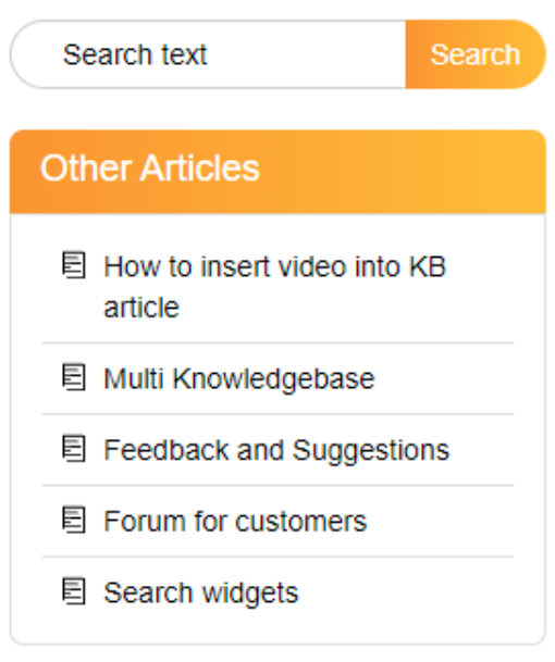 LiveAgent - Ricerca avanzata della gestione della conoscenza