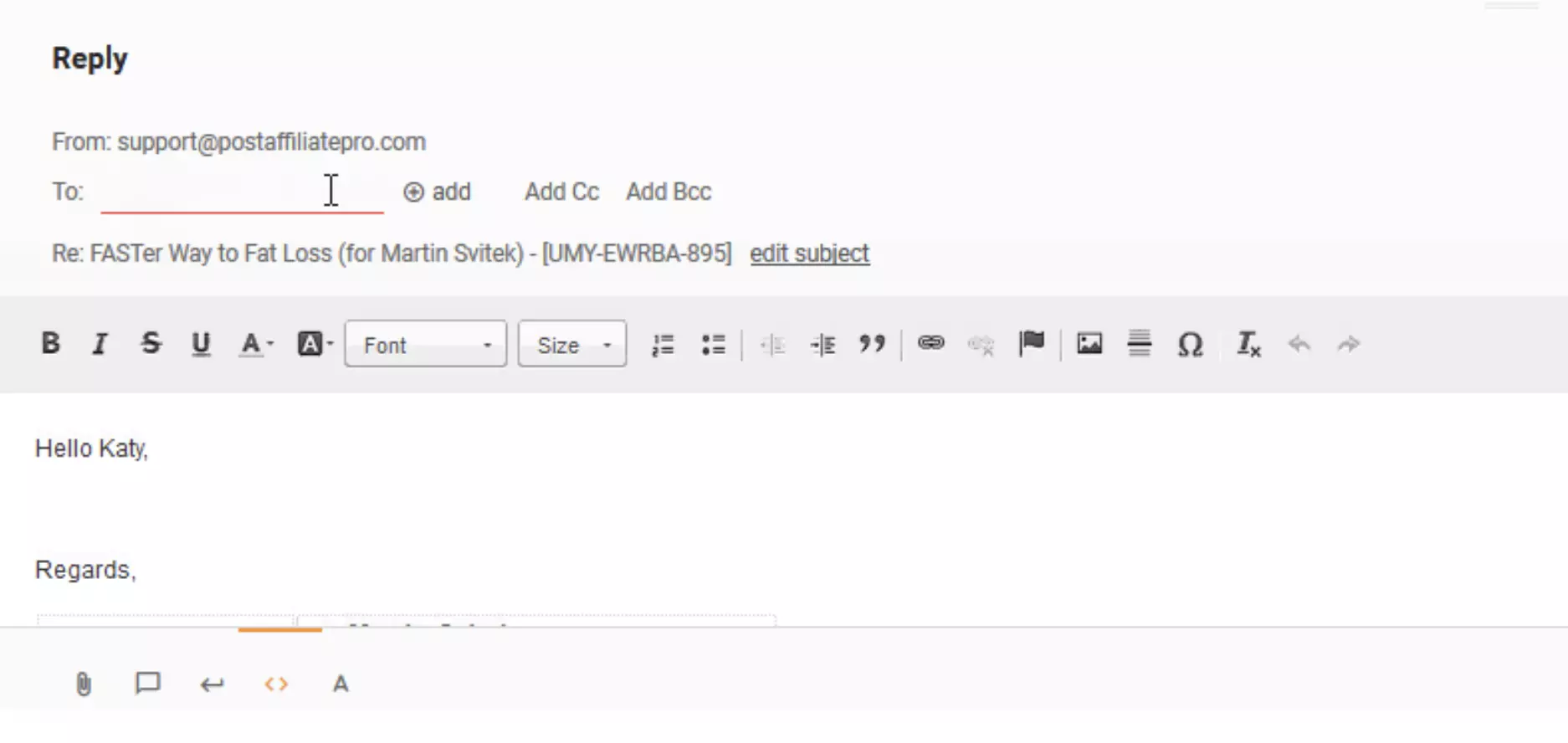 Ticket recipient removed due to a bug in ticketing