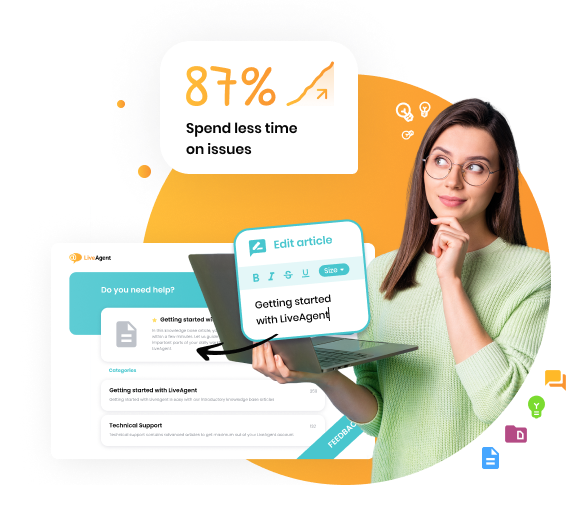 Risparmia tempo con LiveAgent