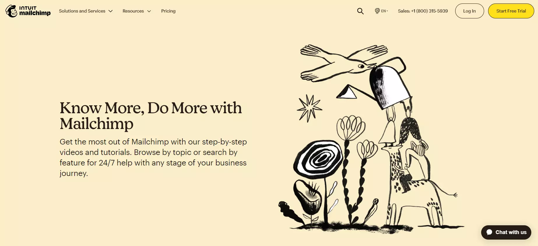 Piattaforma knowledge base di Mailchimp