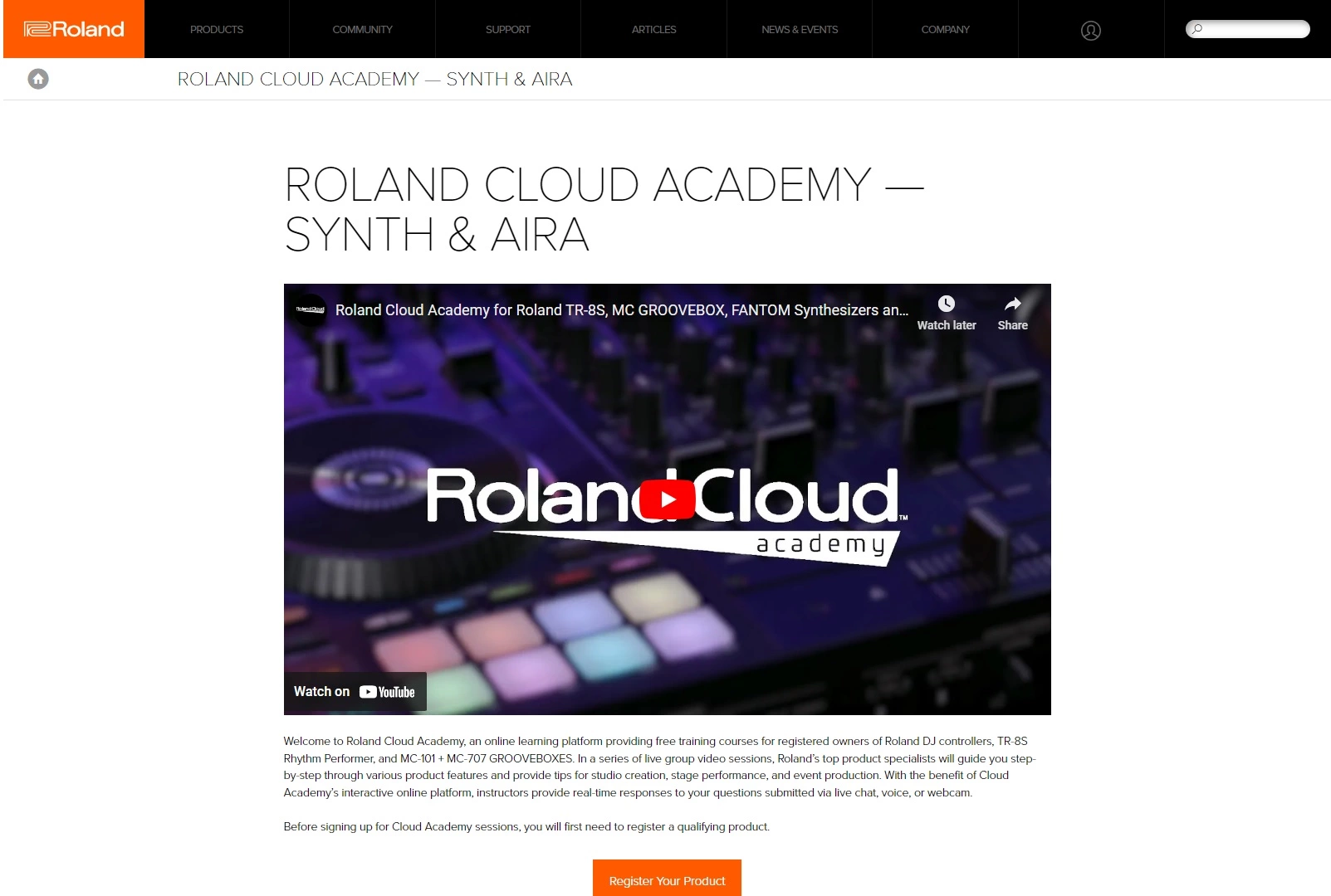 Accademia online Roland