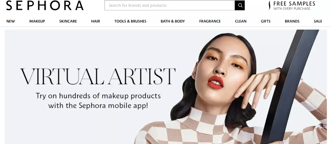 Homepage di Sephora