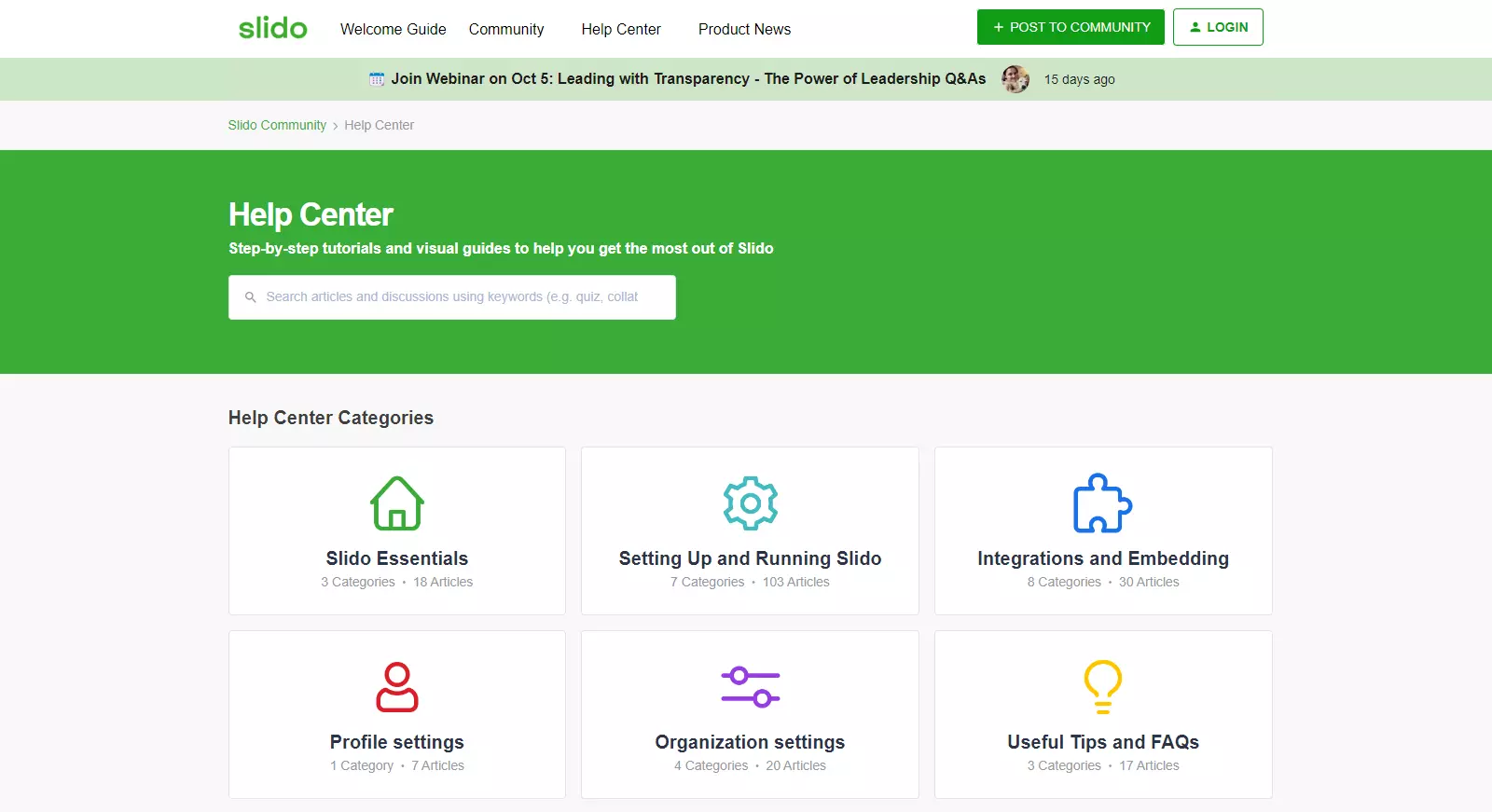 Centro assistenza di Slido