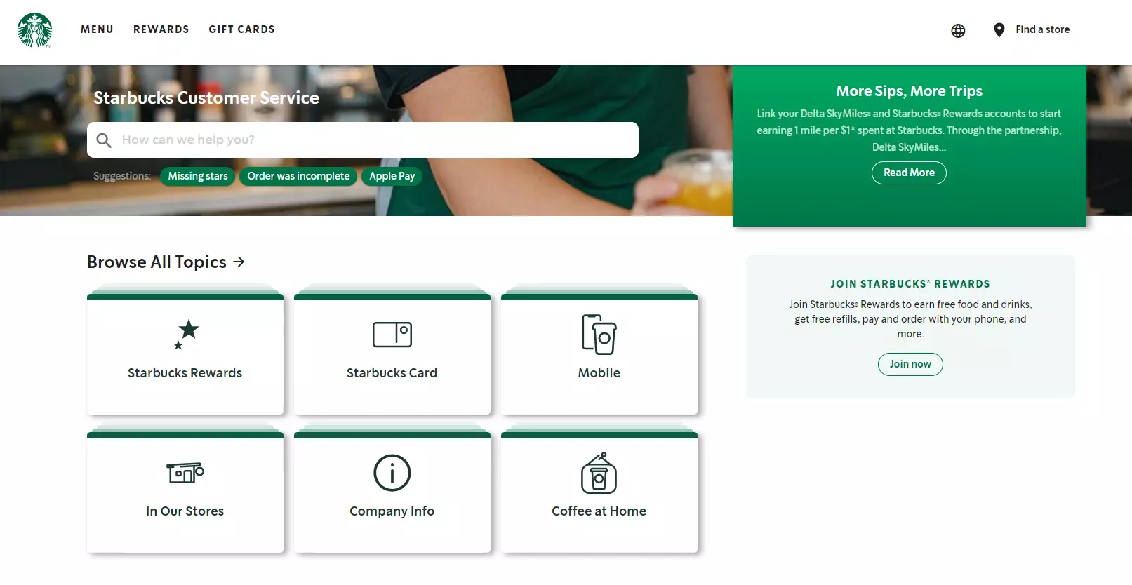 Knowledge base di Starbucks