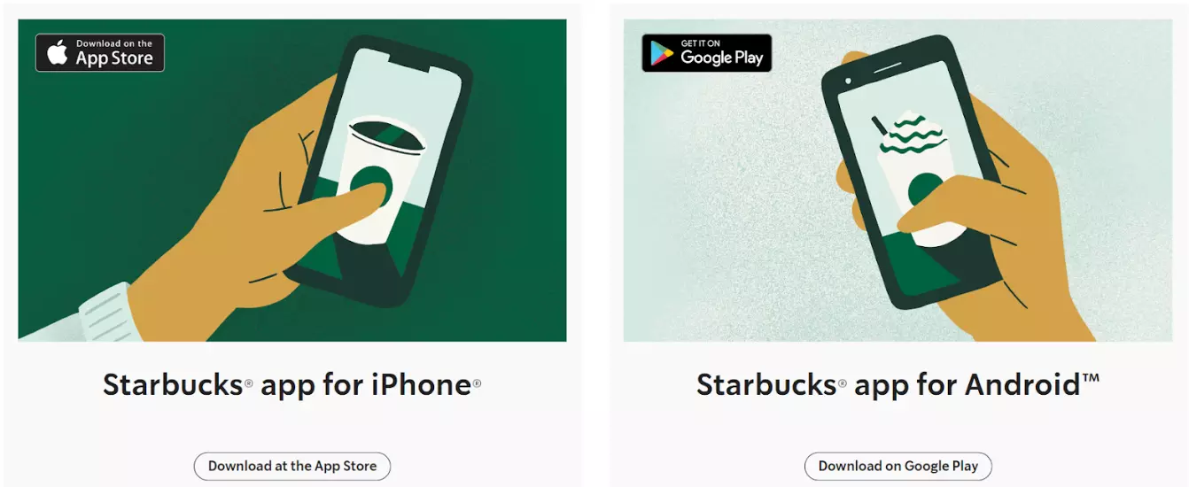 App mobile di Starbucks