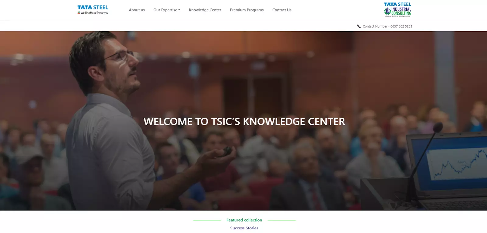 Pagina del centro di conoscenza di Tata Steel
