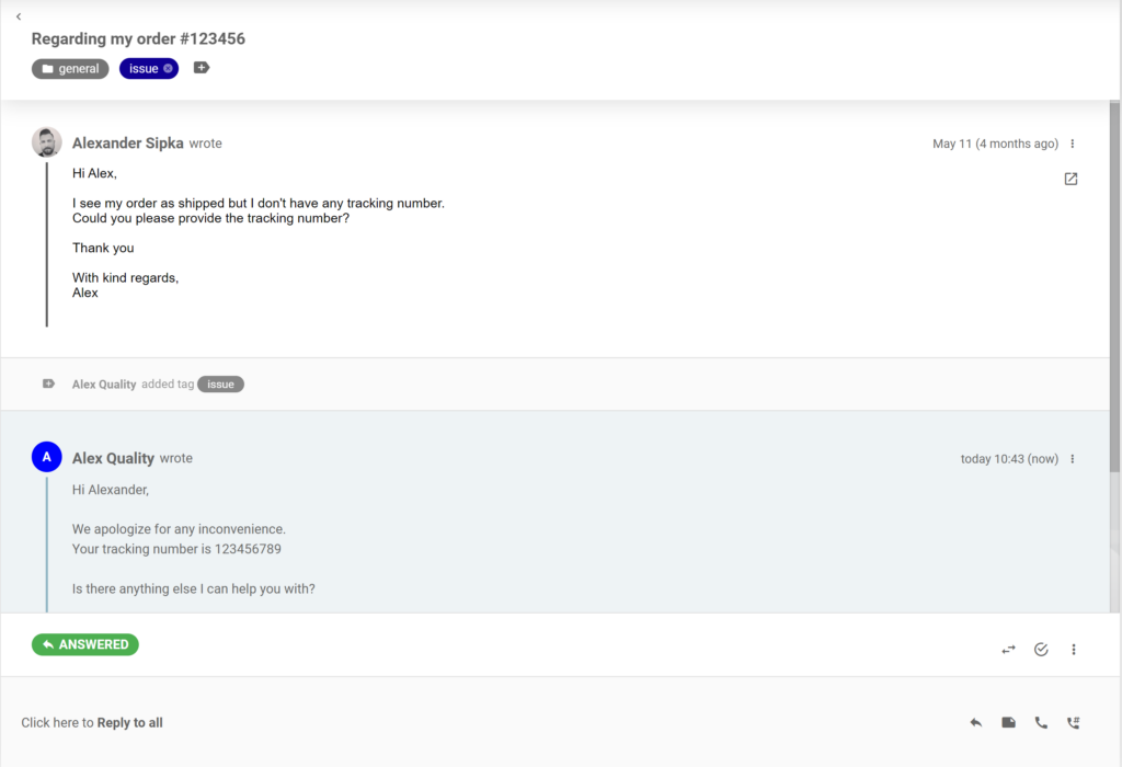 Miglioramento delle conversazioni nei ticket di LiveAgent
