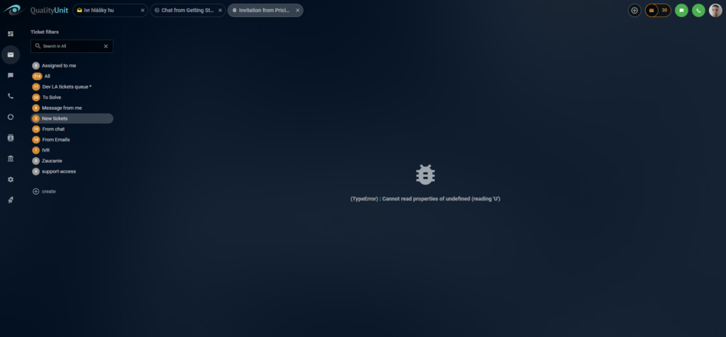 Difficoltà nella visualizzazione delle chat ritirate