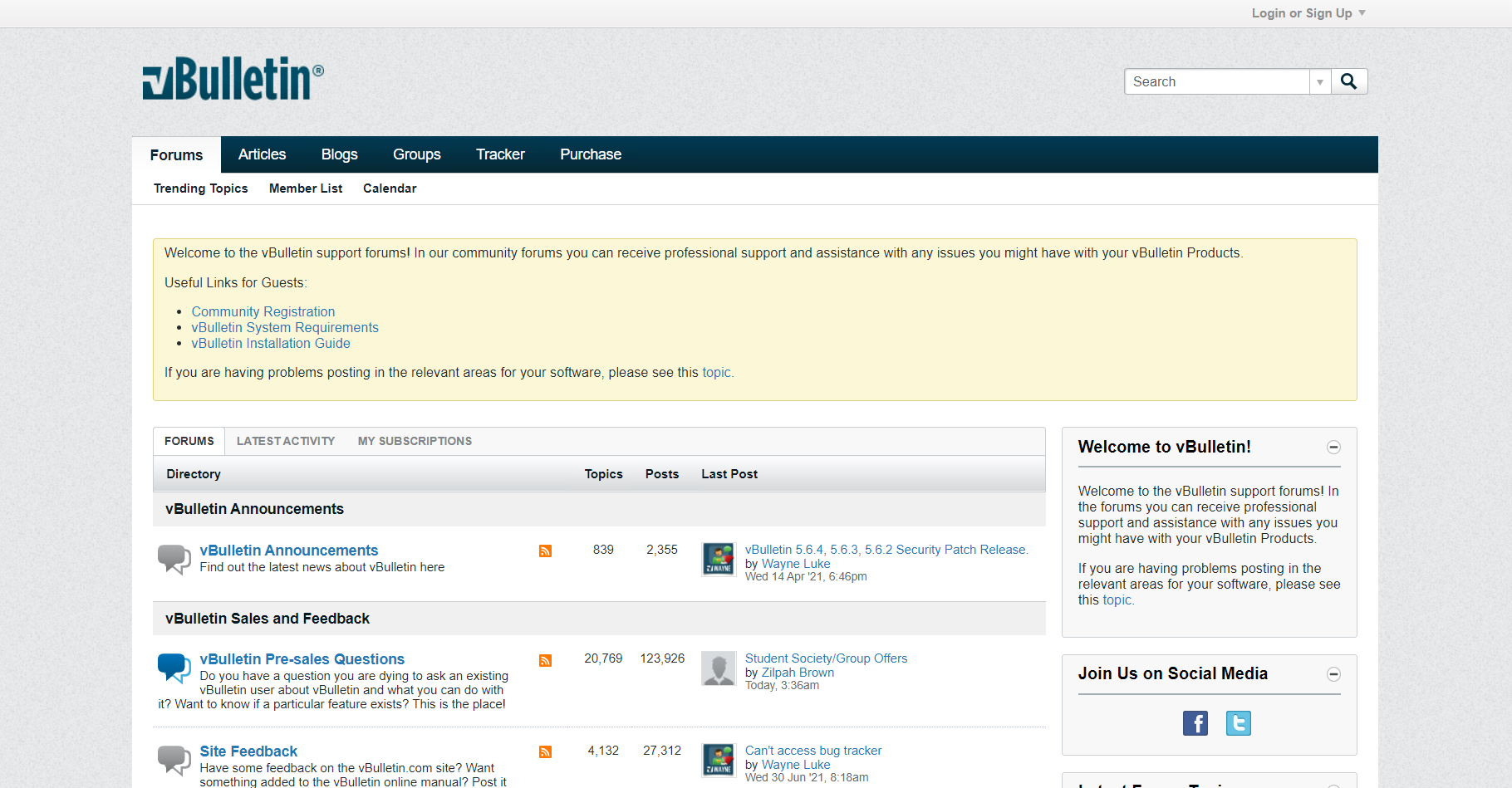 Directory forum vBulletin