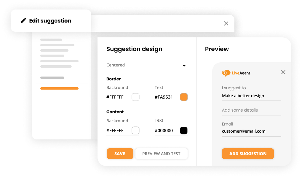 Funzione Feedback e suggerimenti nel software di help desk - LiveAgent