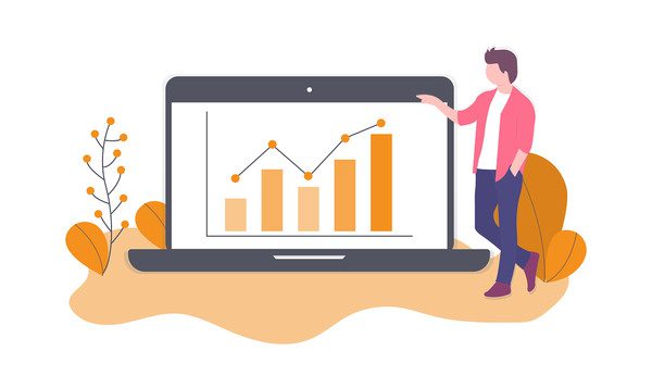 Rapporto sui punti di contatto dei clienti - illustrazione