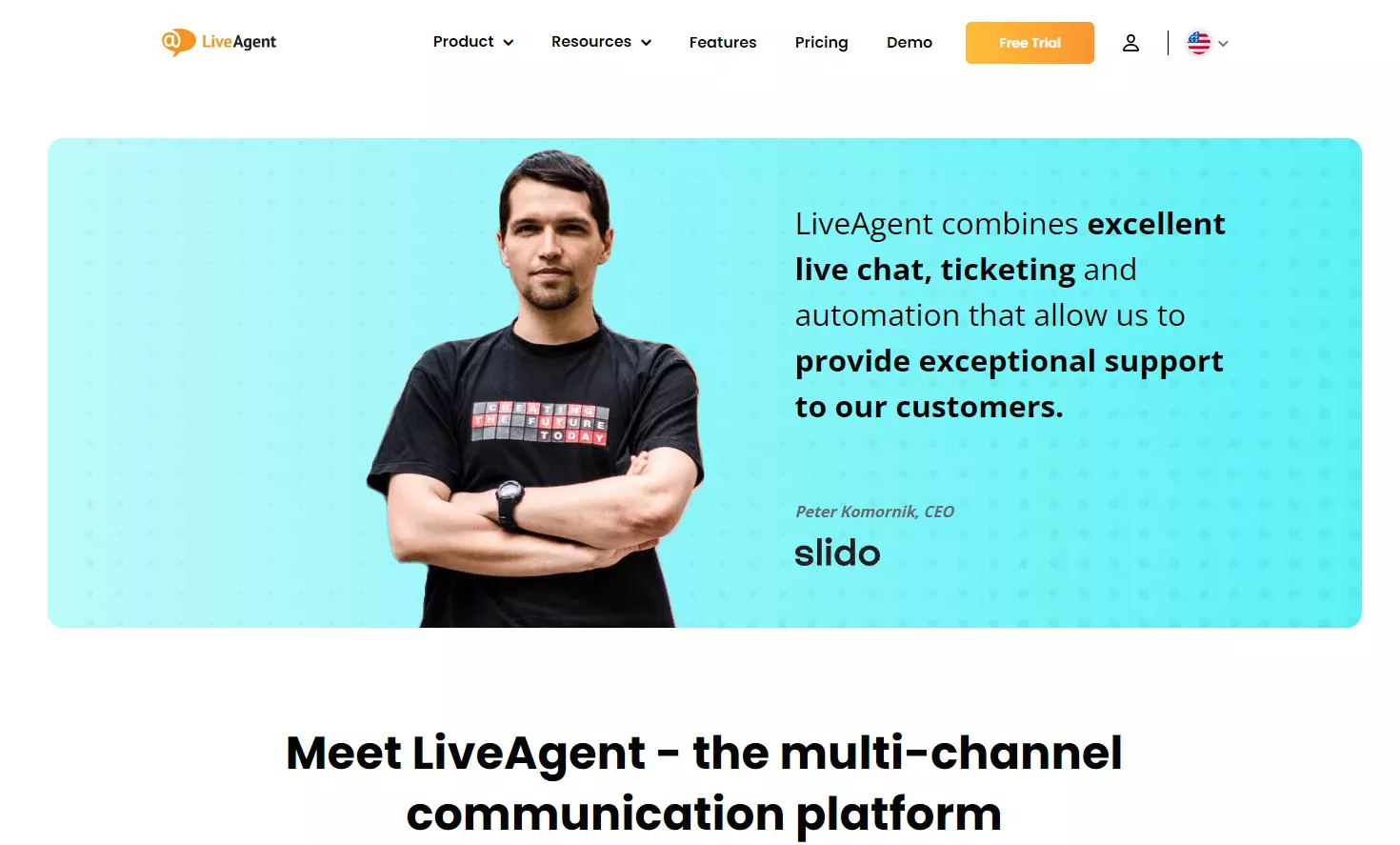 Recensione del CEO di Slido di LiveAgent