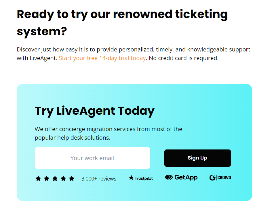 Prova LiveAgent