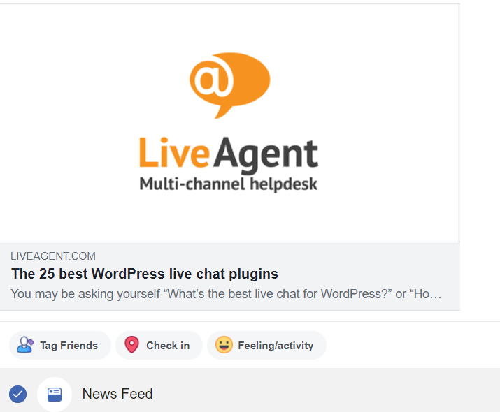 Esempio di markup social