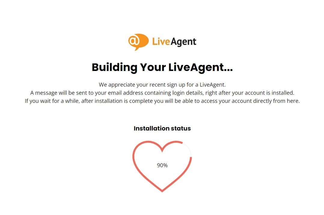 Stato di installazione LiveAgent