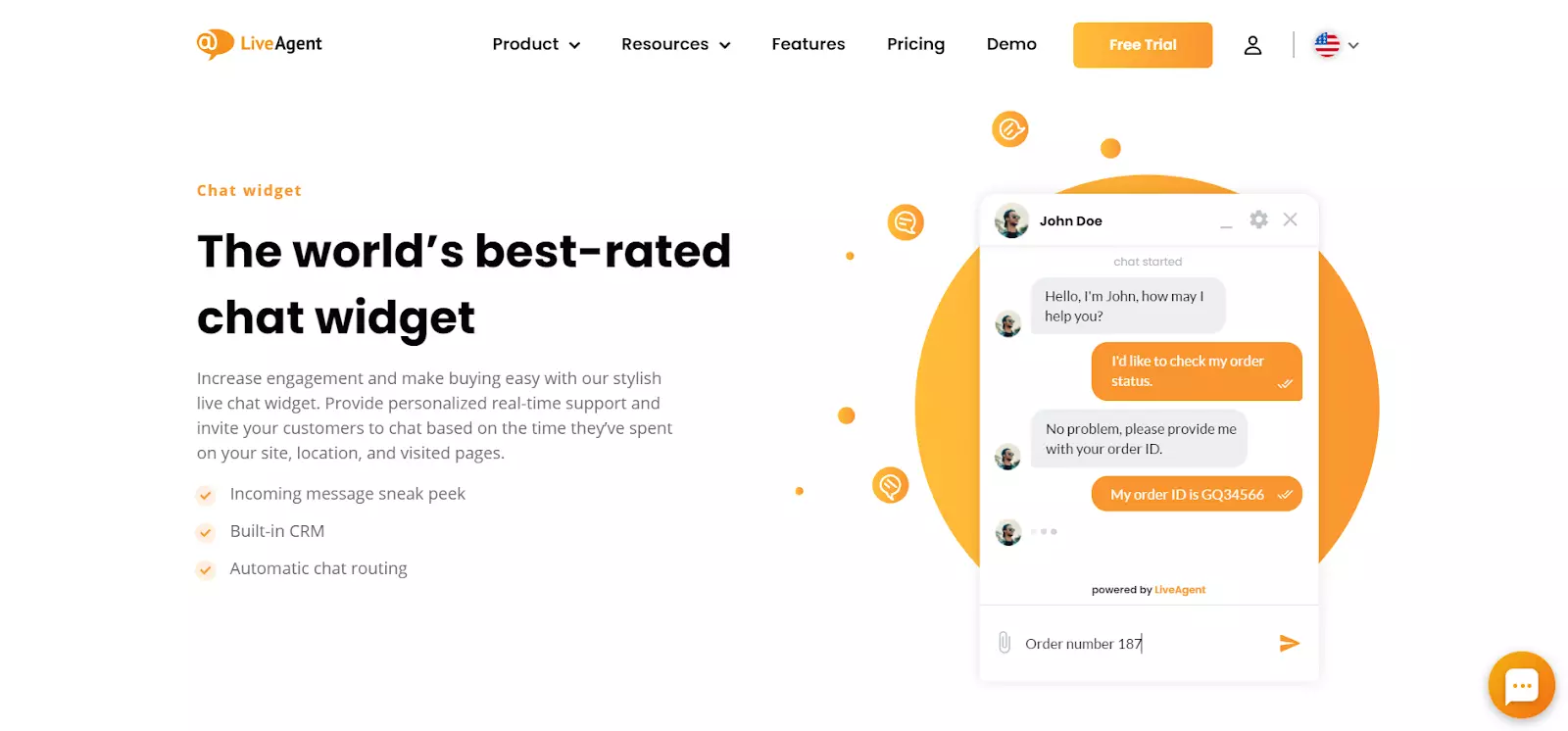 LiveAgent miglior chat valutato